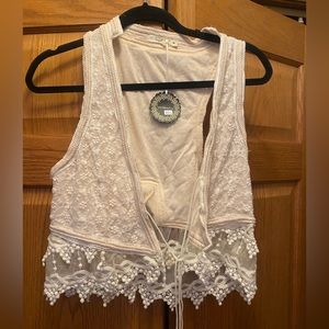 Boutique lace vest